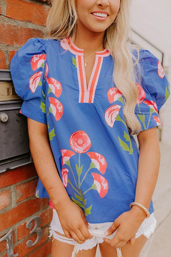 Tulip Picking Floral Top Product Image