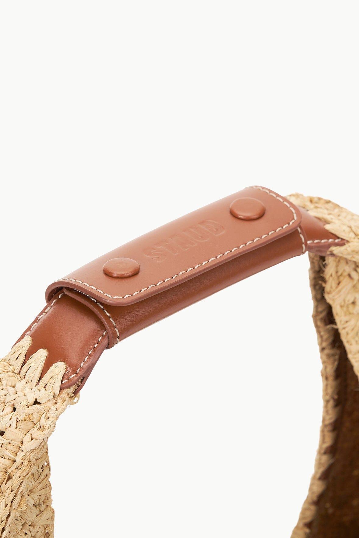 LARGE RAFFIA MOON BAG | NATURAL RAFFIA Product Image