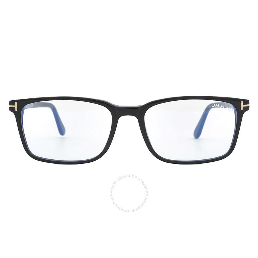 TOM FORD Blue Light Block Rectangular Men's Eyeglasses Ft5735-b 001 54 Product Image