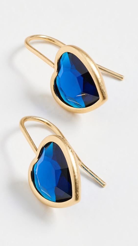 Clare V. Bezel Heart Earrings | Shopbop Product Image