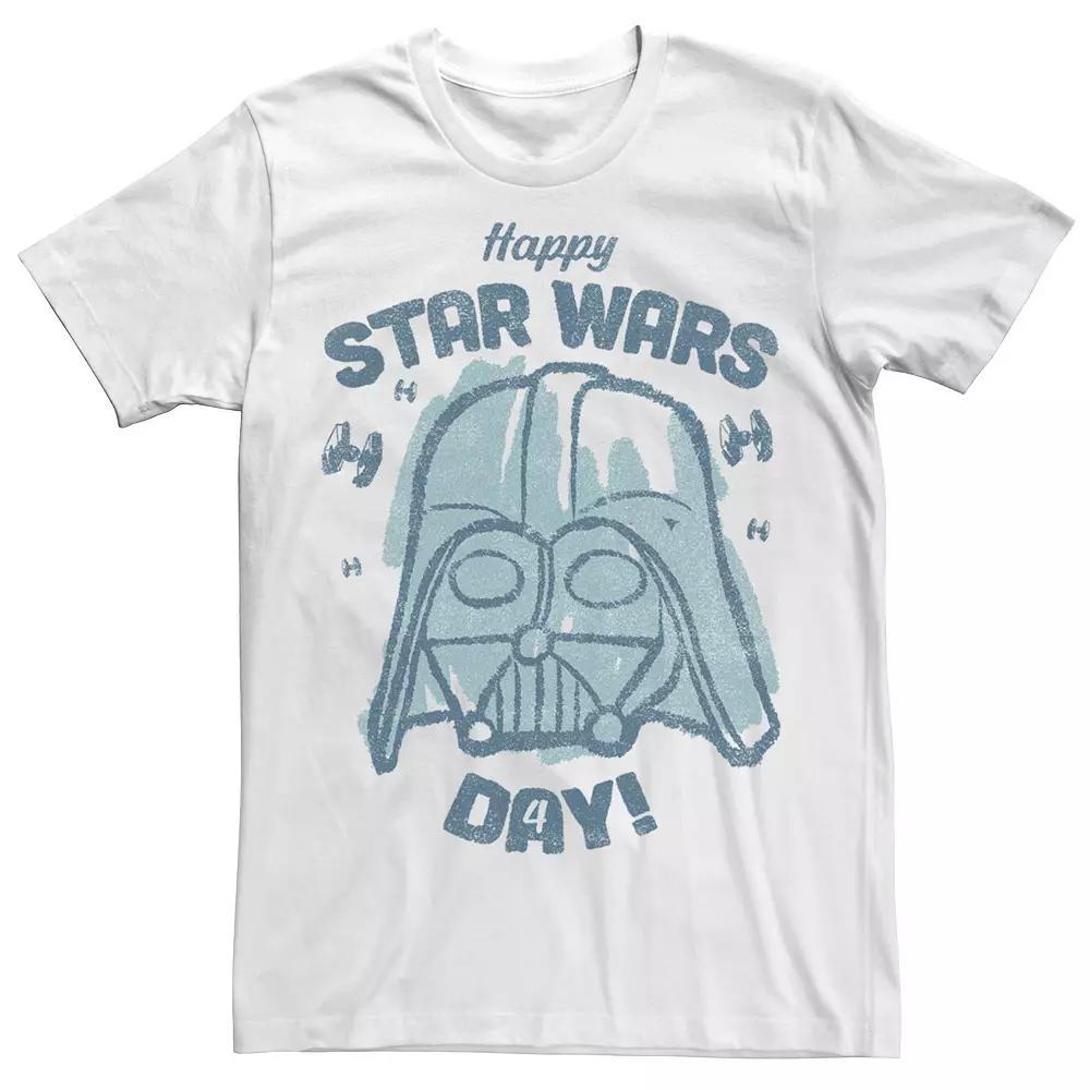 Men's Star Wars May The Fourth Be With You Darth Vader Sketch Tee,  Product Image