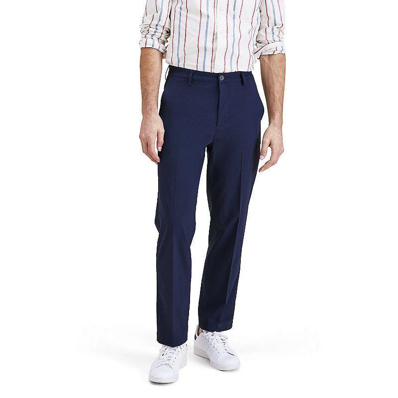 Men's Dockers® Signature Go Khaki Straight Pants, Size: 32X30, Blue Blazer Product Image