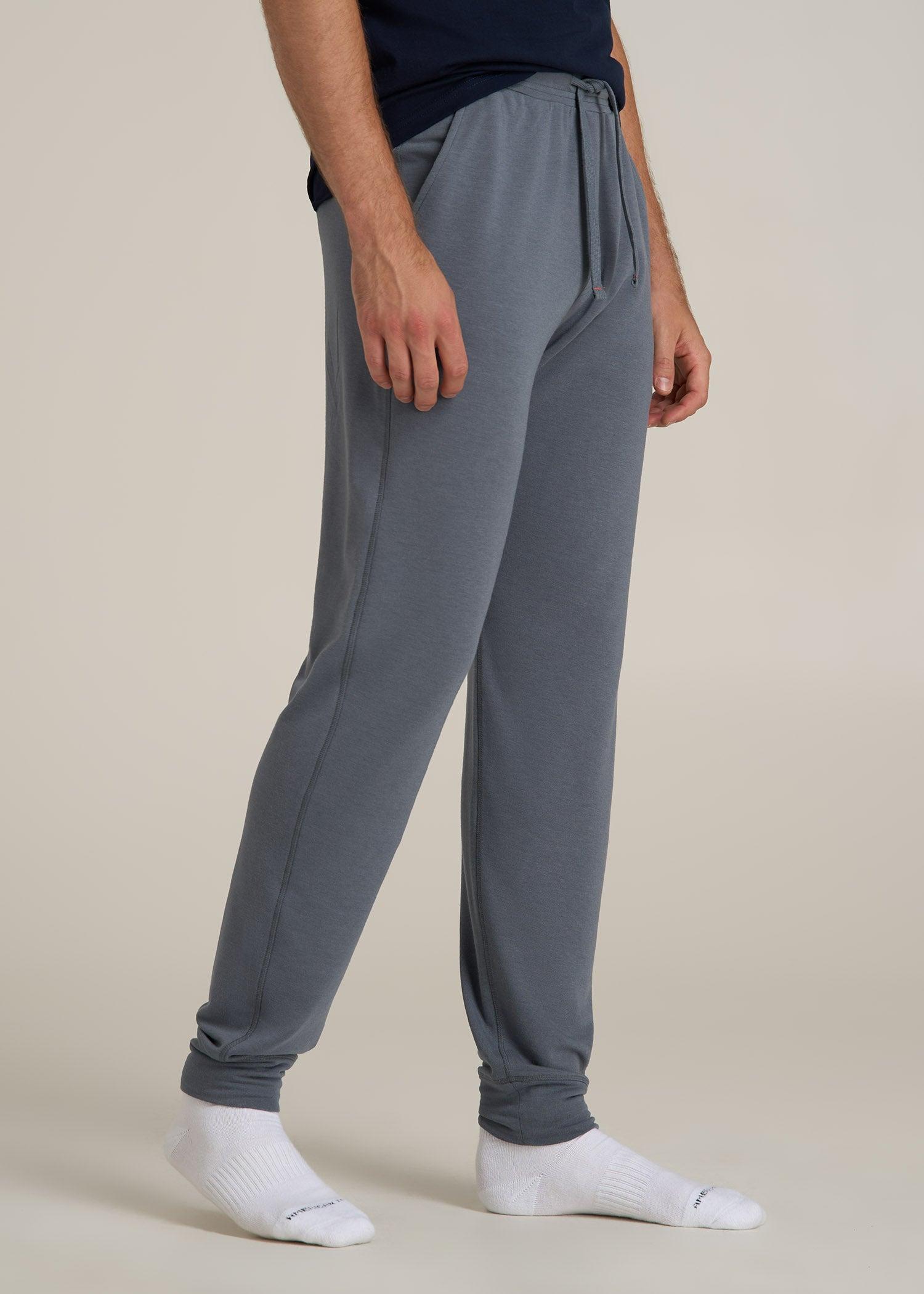 Sleep Joggers for Tall Men in Smoky Blue Product Image