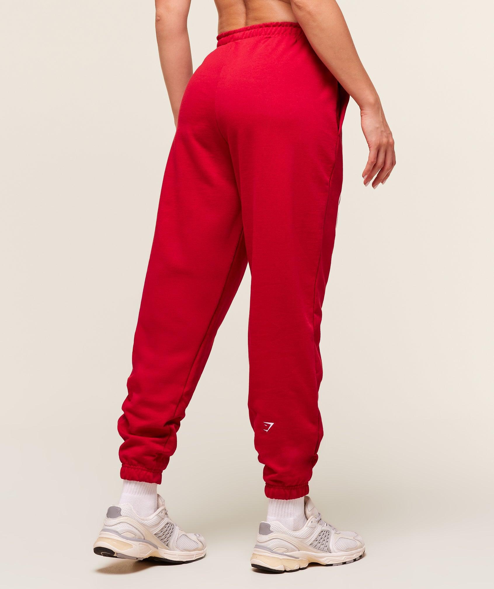 Gymshark Campus Graphic Oversized Jogger - Conditioning Red Female Product Image