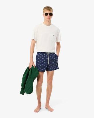 Crocodile Print Swim Trunks Product Image