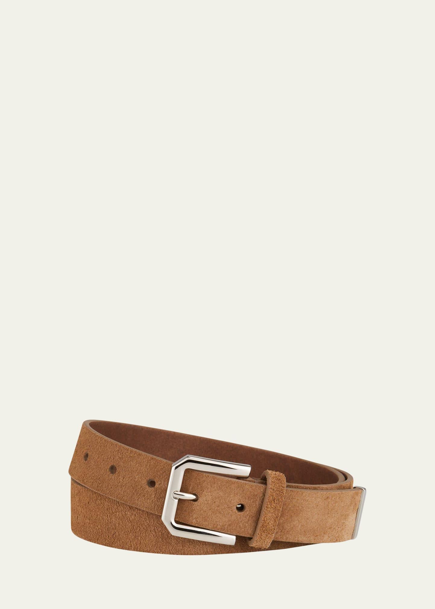 Mens Solid Suede Belt Product Image