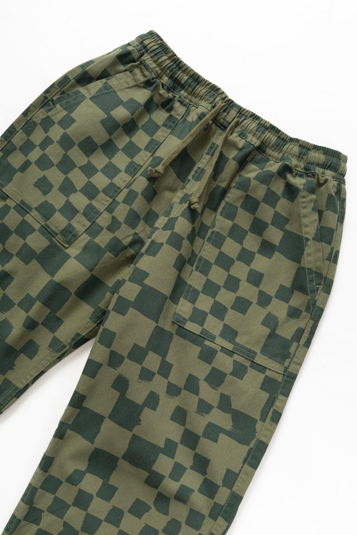 Service Works - Printed Chef Pants - Olive Checker Product Image