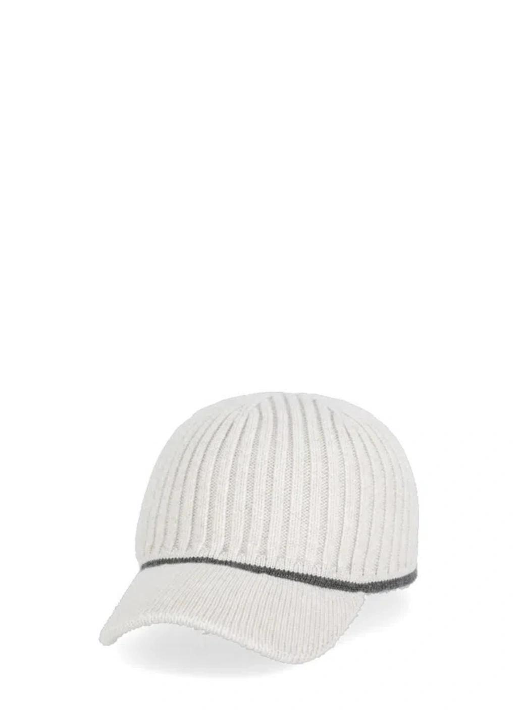 BRUNELLO CUCINELLI Hats Ivory In Beige Product Image