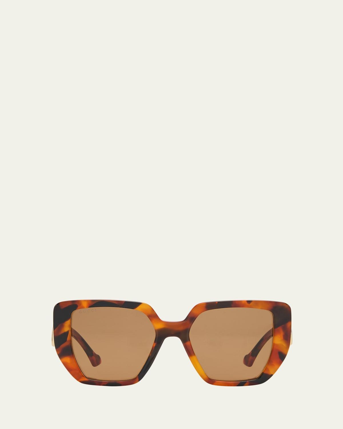 Oversized Square Acetate Sunglasses Product Image