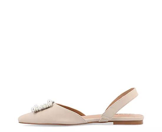 Journee Hannae Women's Flats, Size: 8.5, Beige Product Image