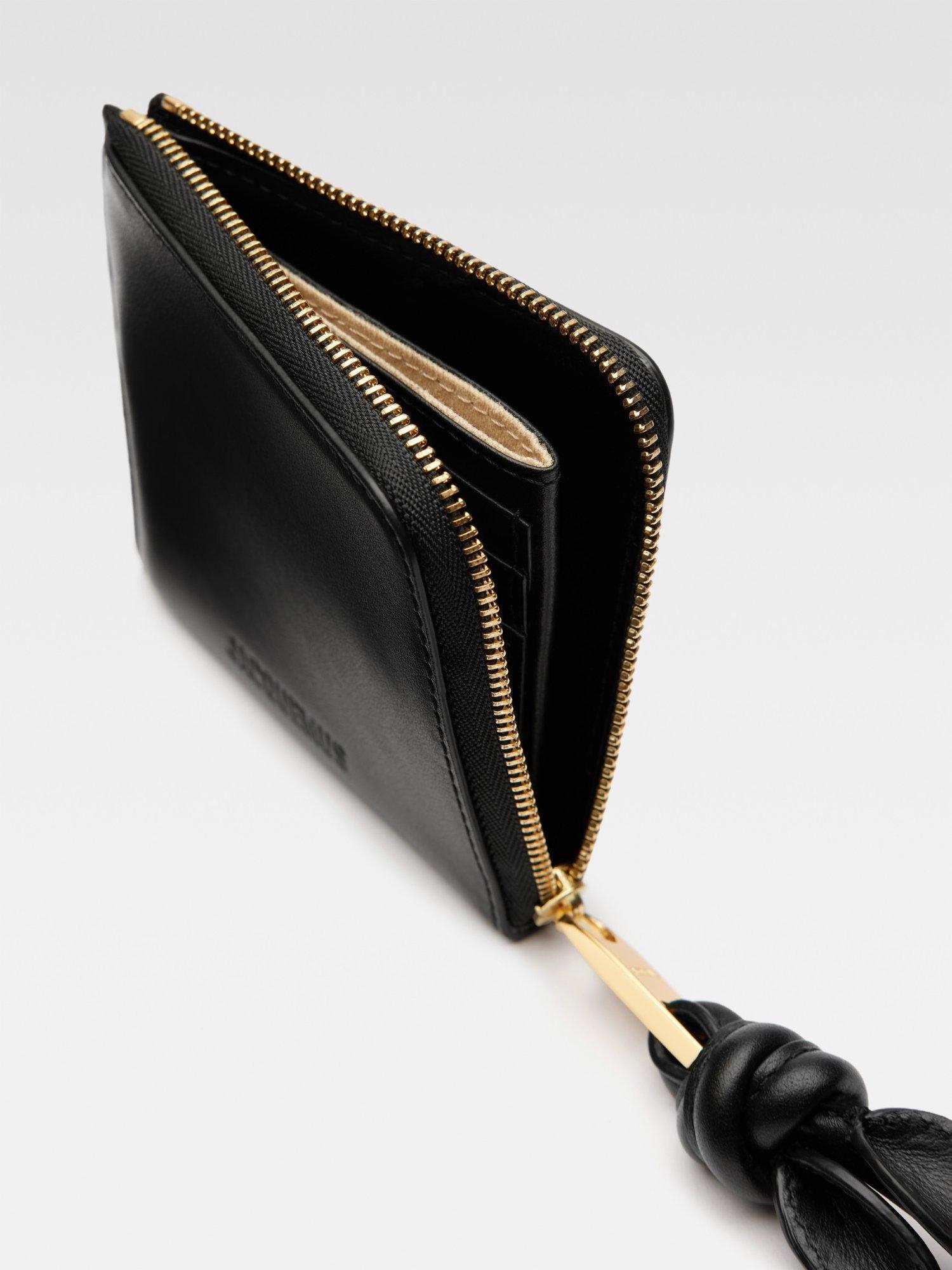 JACQUEMUS Le Porte-monnaie Tourni Zipped Wallet In Black Product Image