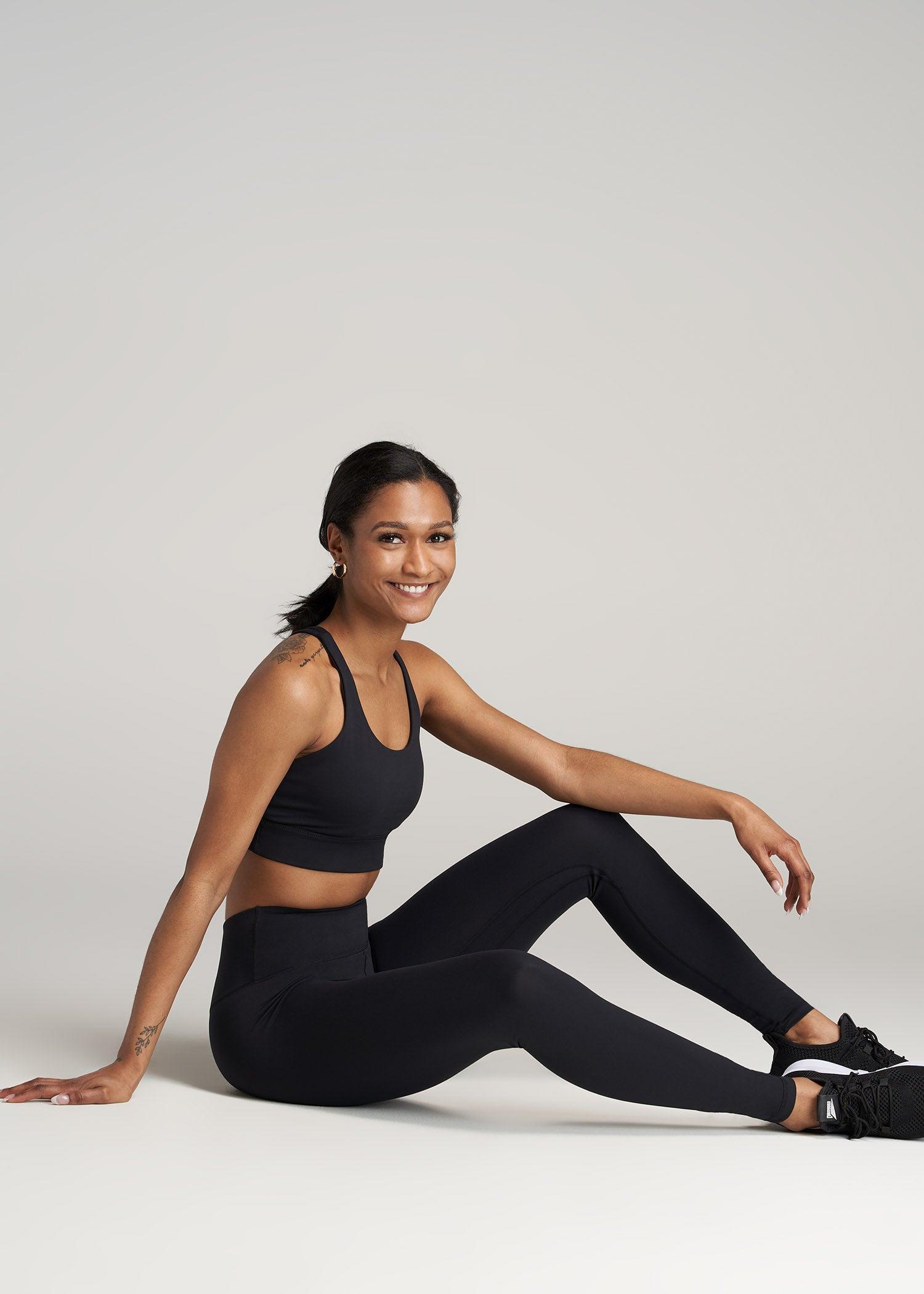 Balance High-Rise Leggings for Tall Women in Black Female Product Image