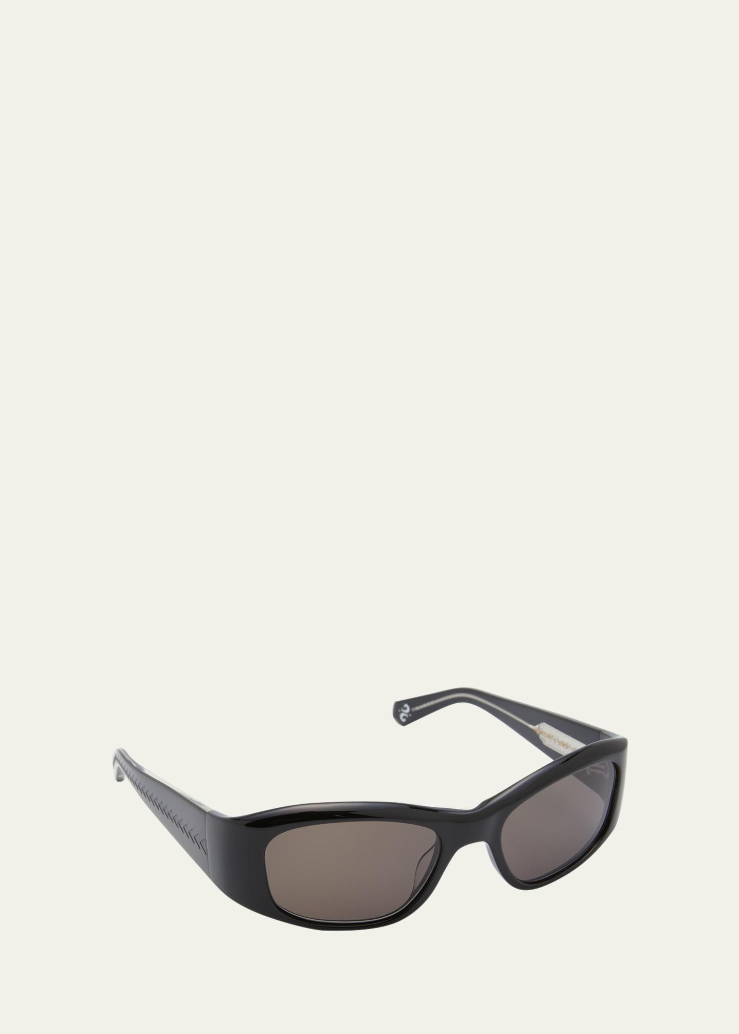 Mens Aloha Rectangle Acetate Sunglasses Product Image