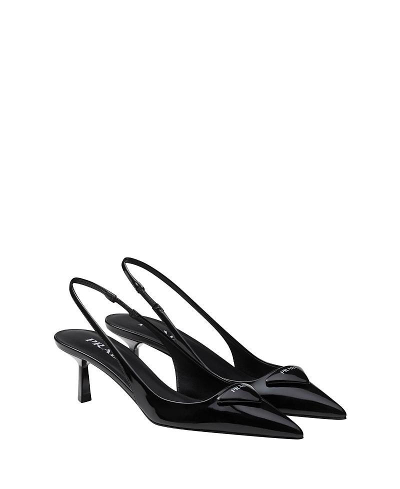 Womens Patent Leather Slingback Pumps Product Image