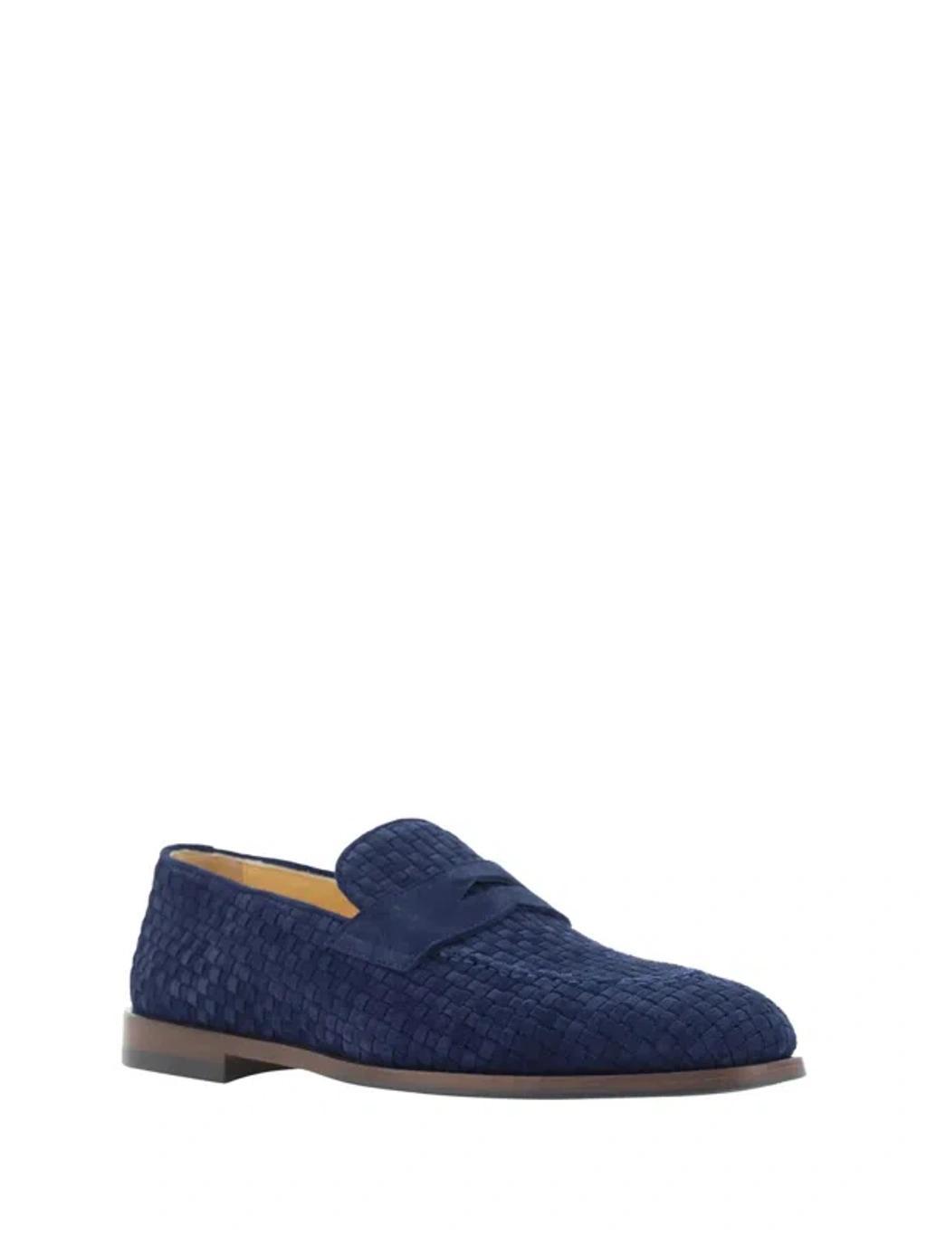 BRUNELLO CUCINELLI Pair Of Loafers In Blau Product Image