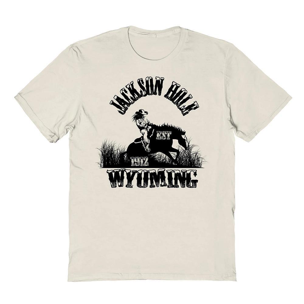 Men's Country Parks Jackson Hole Wyoming Graphic Tee, Size: XL, Natural Product Image