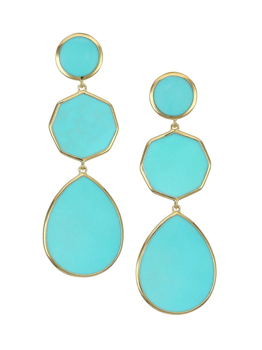 Crazy 8s 3-Stone Drop Earrings in 18K Gold Product Image