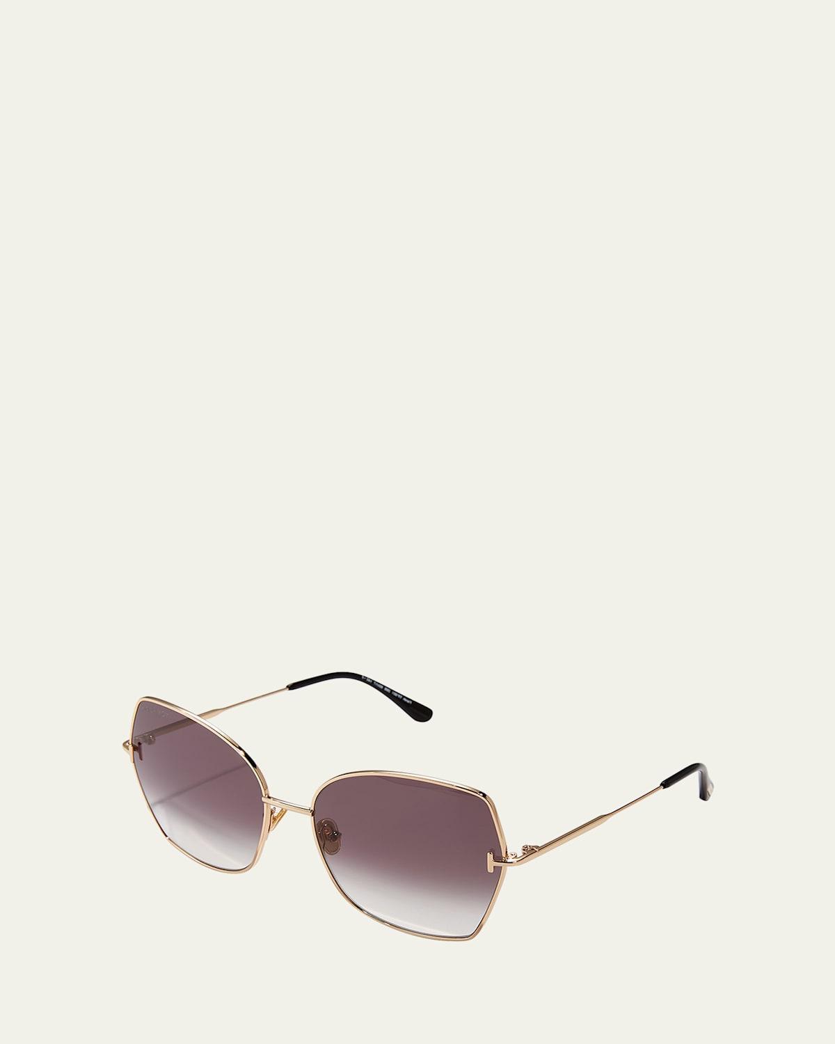 Farah Metal-Plastic Butterfly Sunglasses Product Image