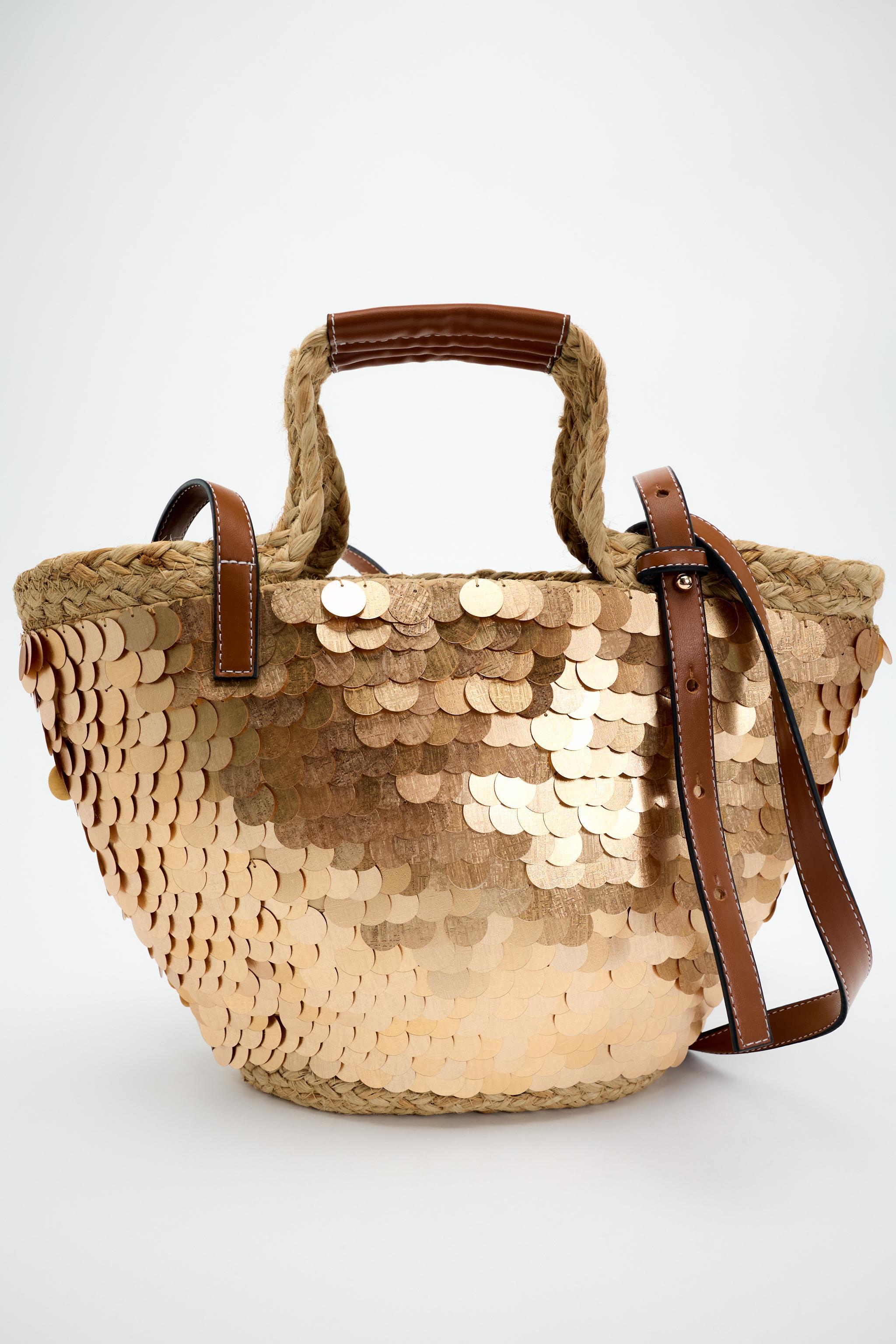 SEQUIN BASKET BAG Product Image