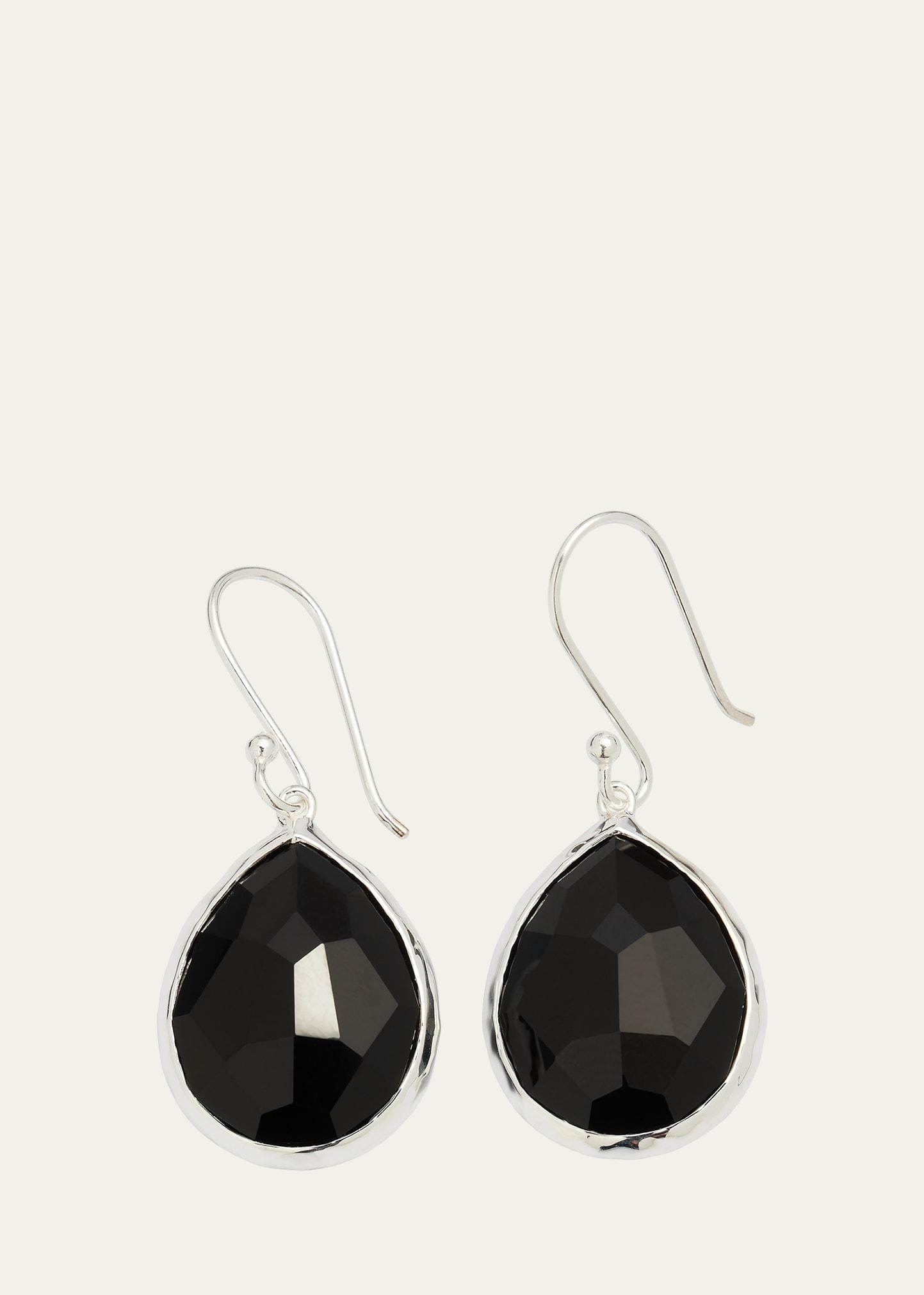 Womens Rock Candy Sterling Silver & Brown Shell Doublet Teardrop Earings Product Image