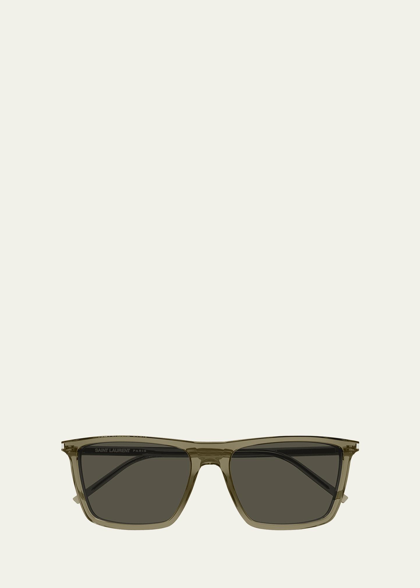 Men's SL 668 Acetate Rectangle Sunglasses Product Image