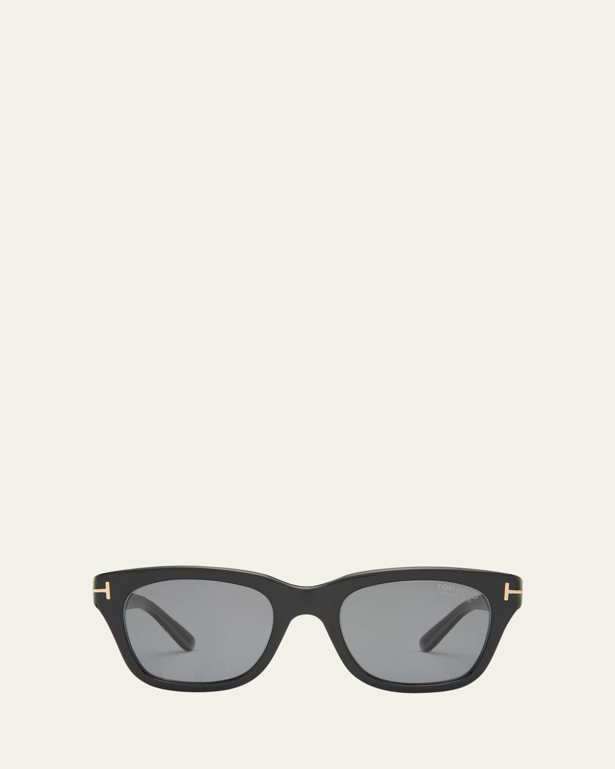 Mens Snowdon Acetate Polarized Rectangle Sunglasses Product Image