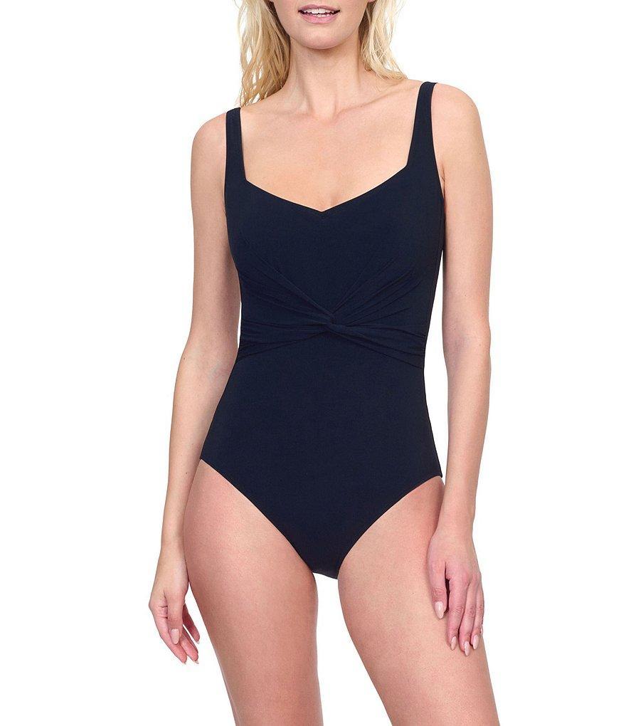 Gottex Beaute Luxury Sweetheart Neck Tummy Control One Piece Swimsuit Product Image