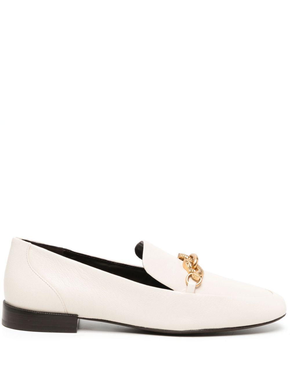 TORY BURCH Jessa Leather Chain Loafers In Neutrals Product Image