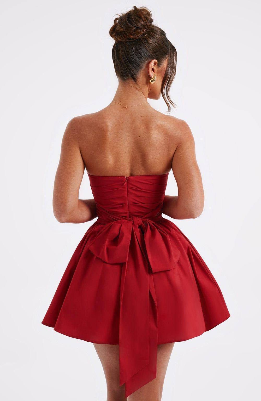 Katrina Mini Dress - Red Product Image