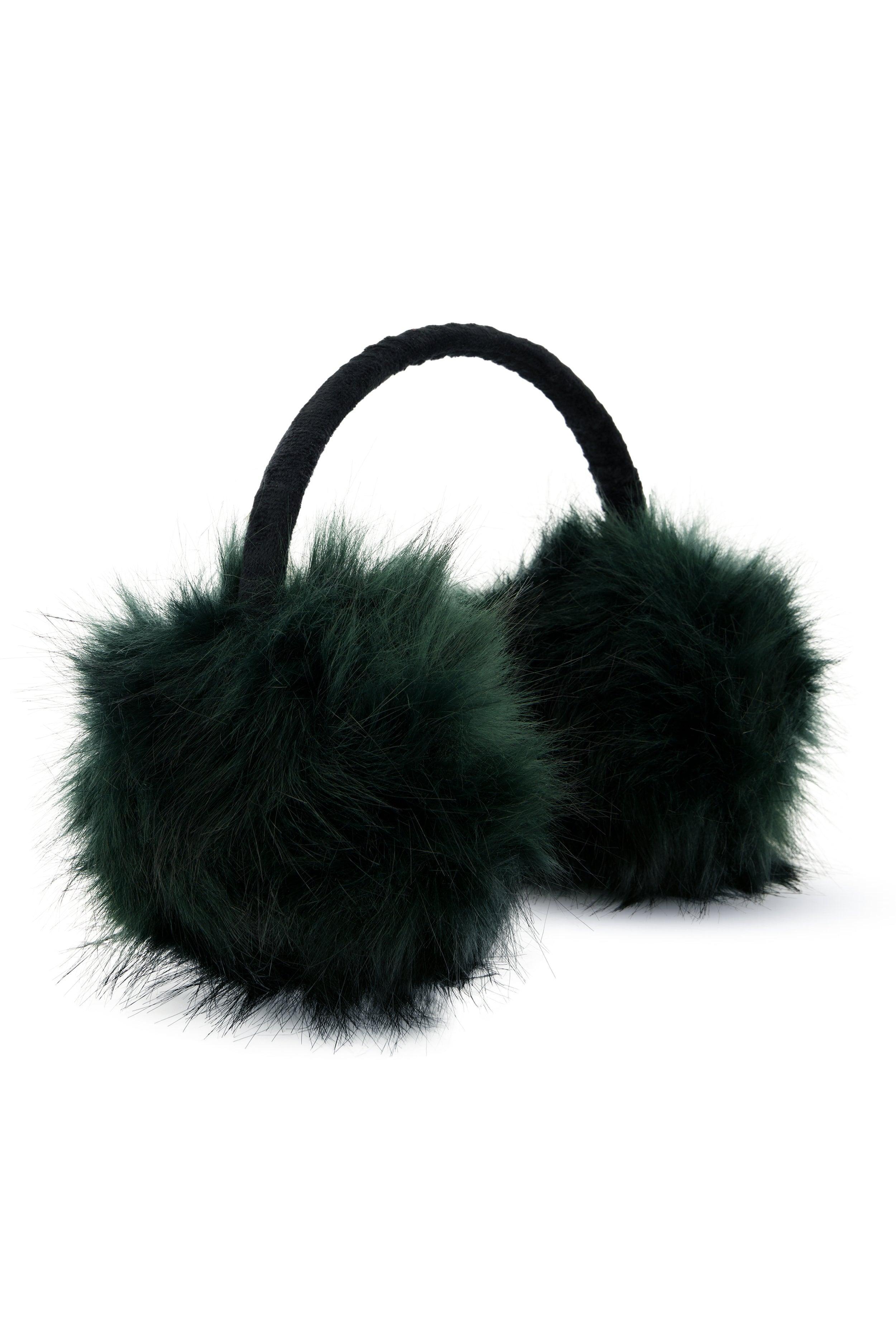 Oversized Faux Fur Earmuffs Female Product Image