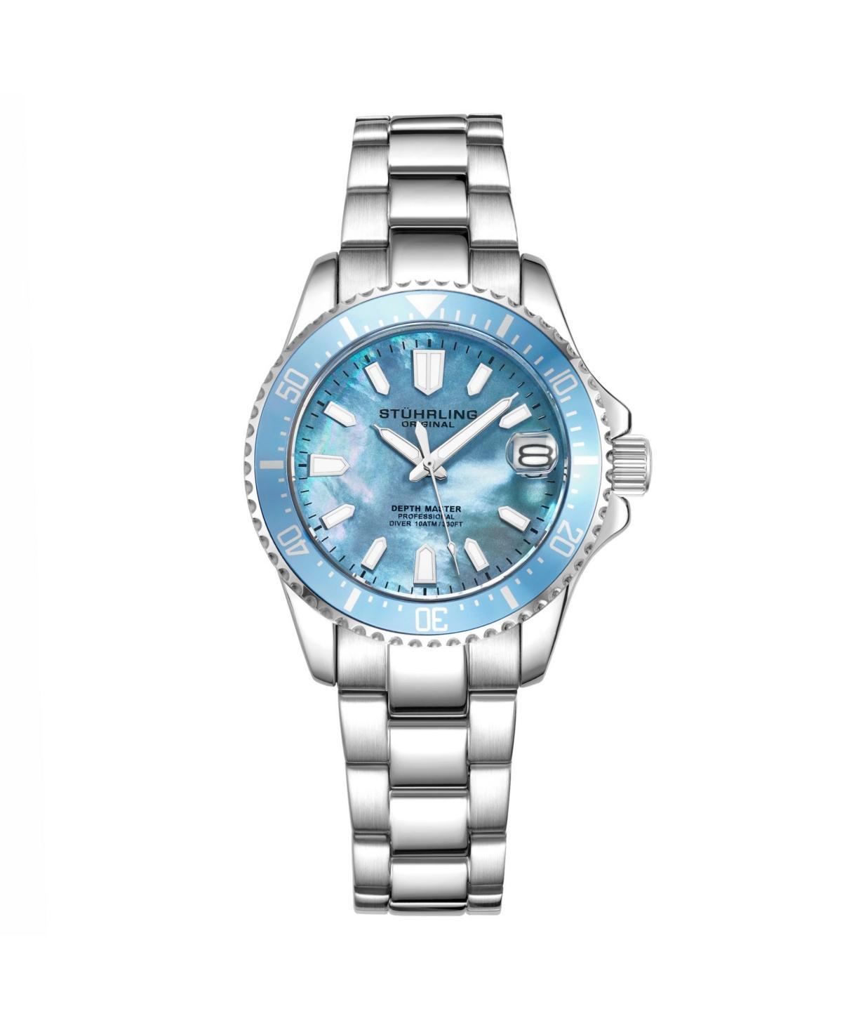 Stuhrling Womens Silver Tone Stainless Steel Bracelet Watch 32mm Product Image