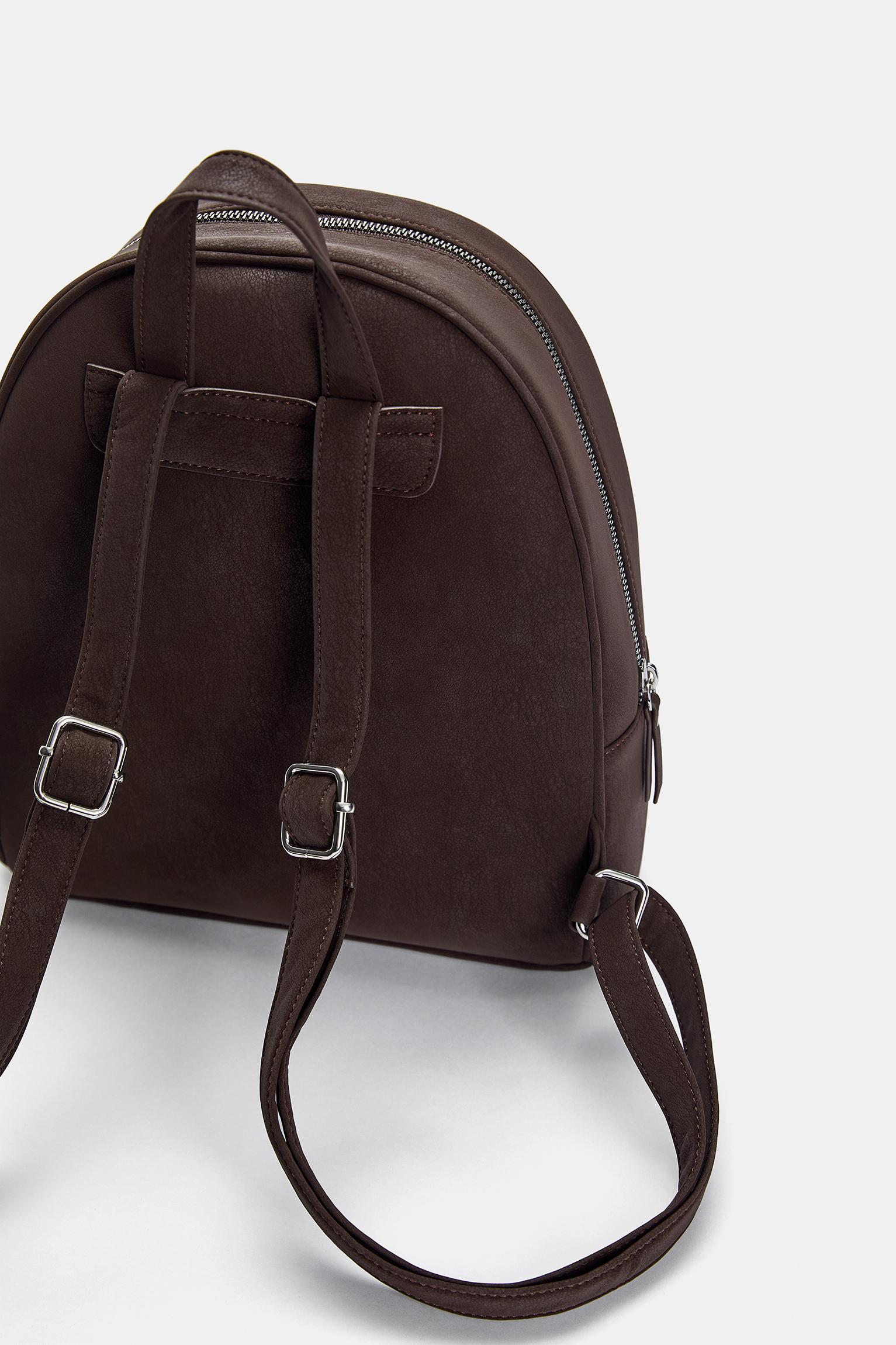 Textured mini backpack Product Image