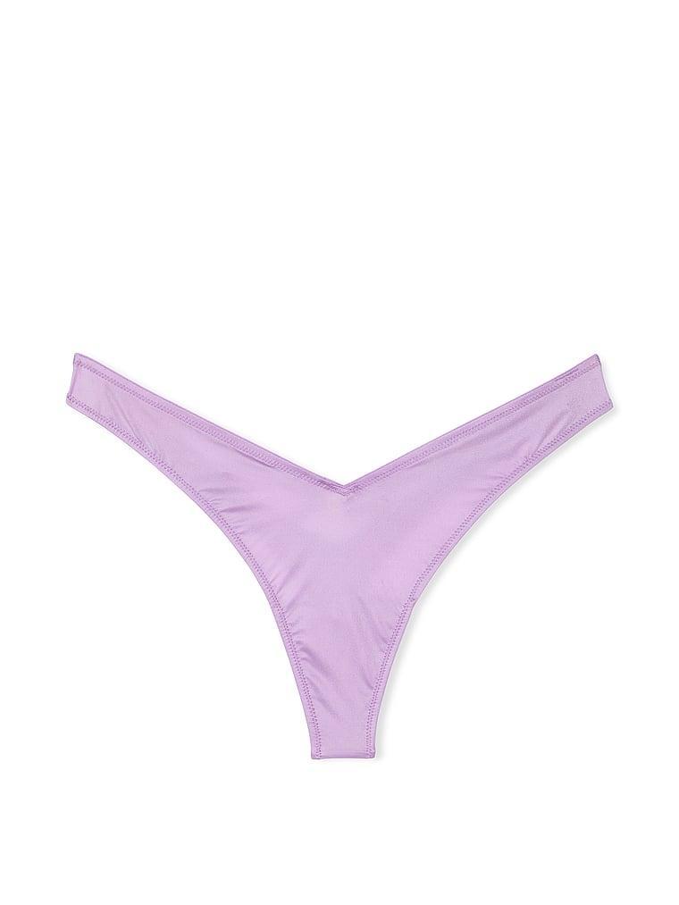 Smooth Strappy-Back High-Leg Thong Panty Product Image