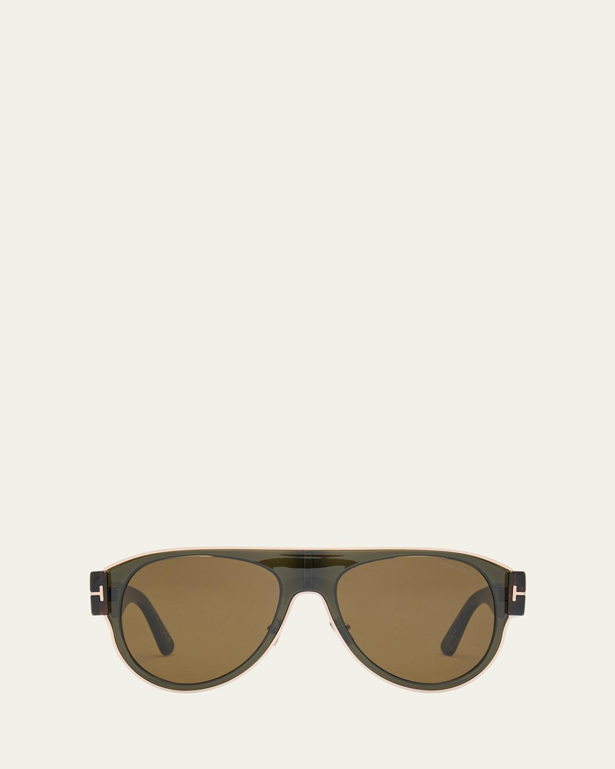 Mens Lyle Acetate Aviator Sunglasses Product Image