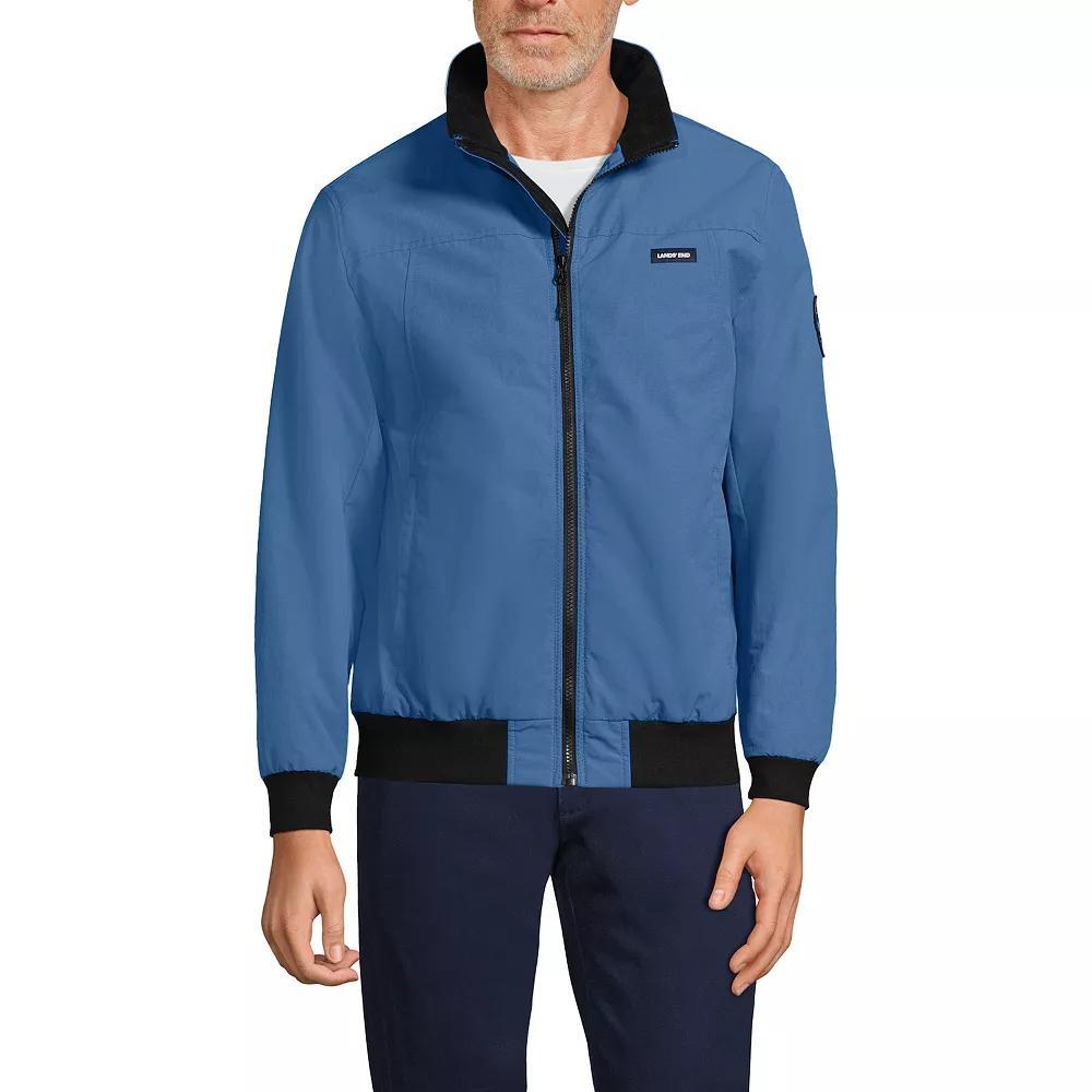 Men's Lands' End Classic Squall Bomber Jacket, Size: XXL, Mariner Blue Product Image