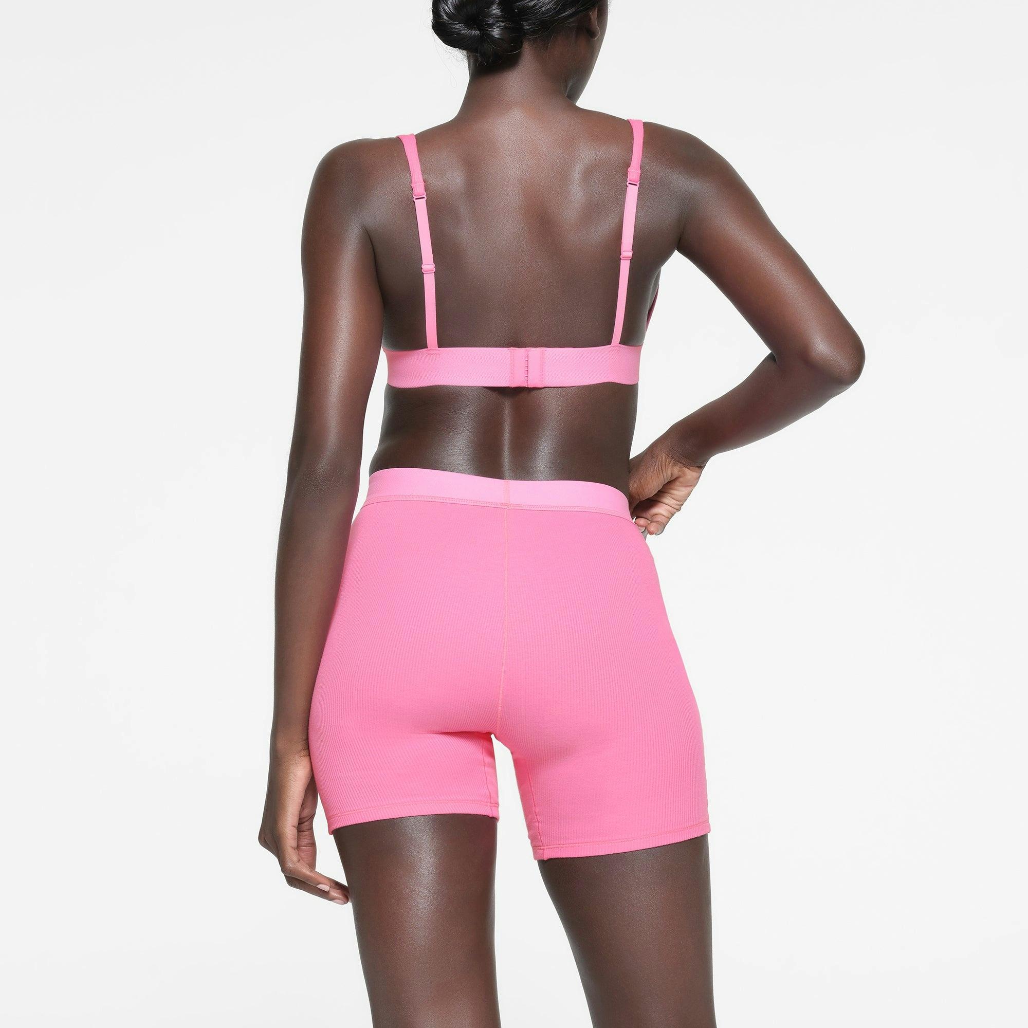 COTTON RIB BOXER | SUGAR PINK Product Image