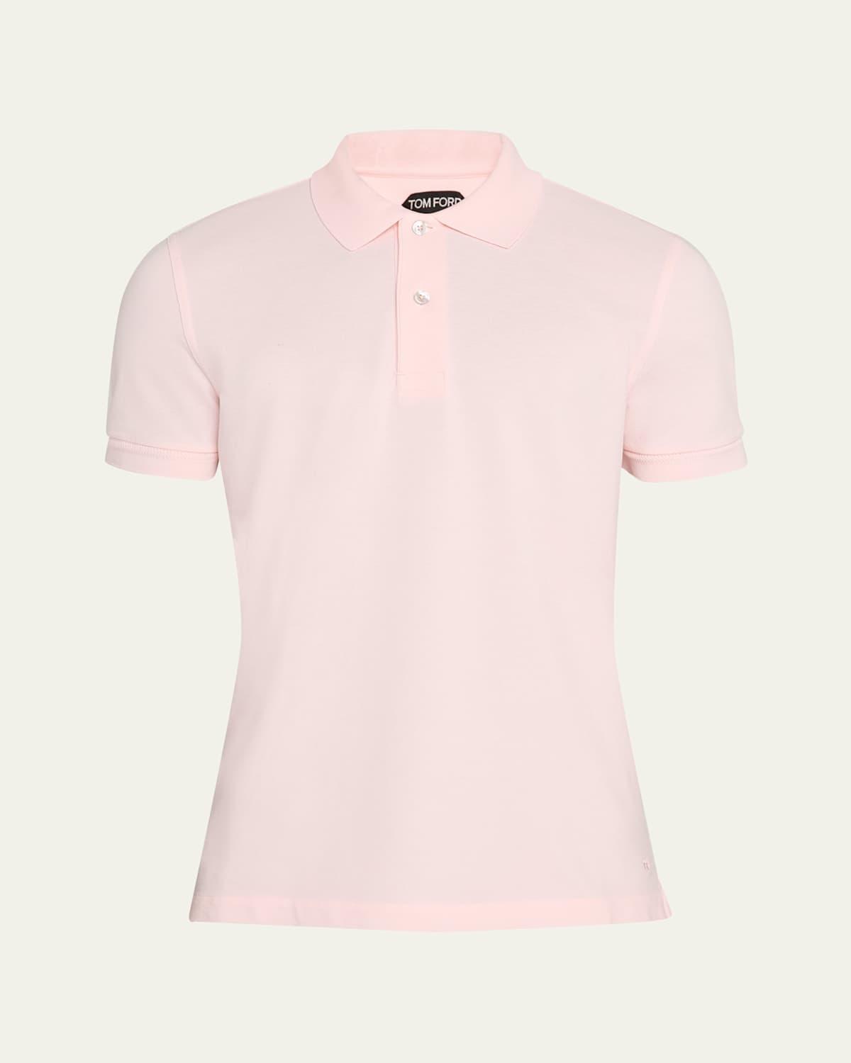 Mens Cotton Pique Polo Shirt Product Image