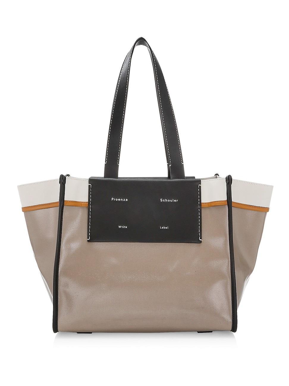 Proenza Schouler White Label Morris Large Coated Canvas Tote Product Image