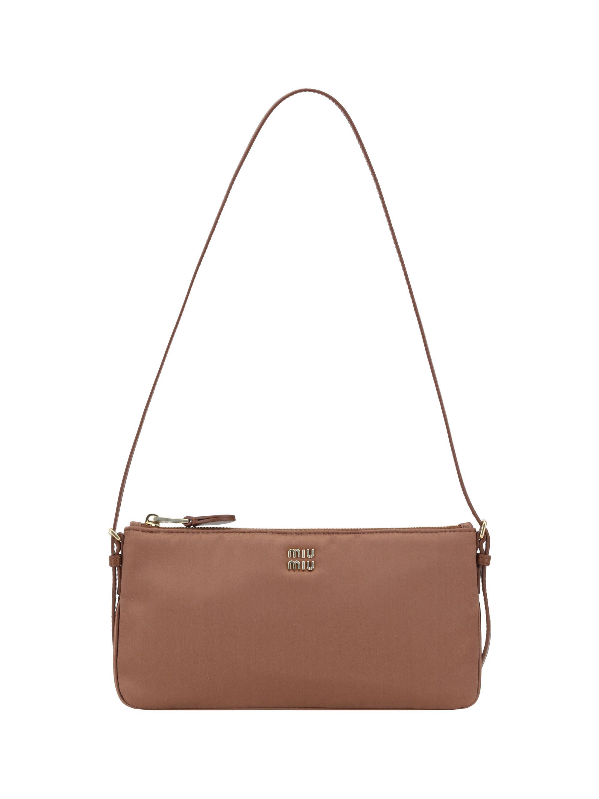 MIU MIU Mini Shoulder Bag In Cacao Product Image