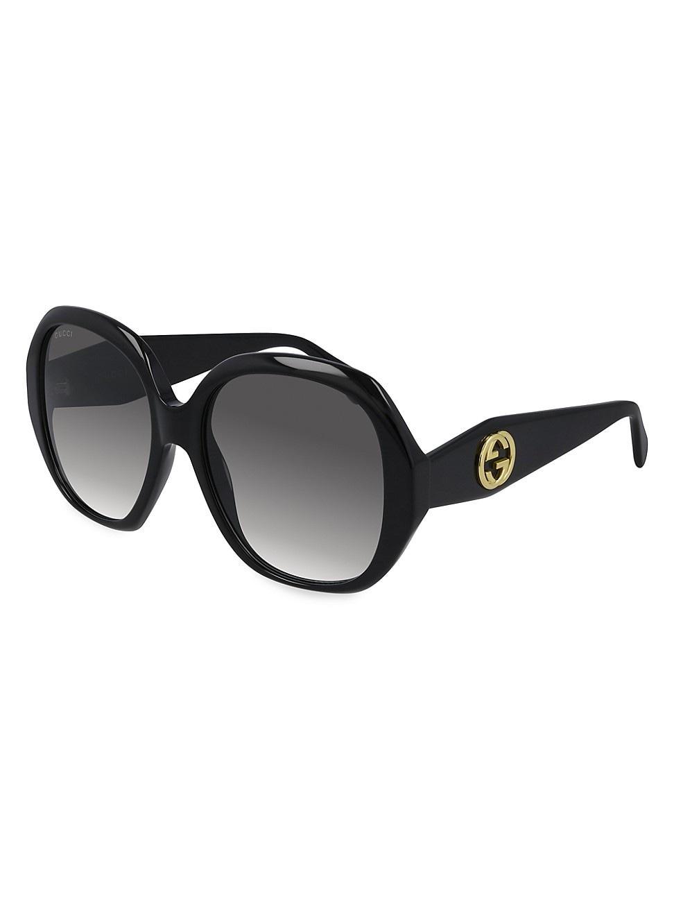 Womens GG Acetate 56MM Round Sunglasses Product Image