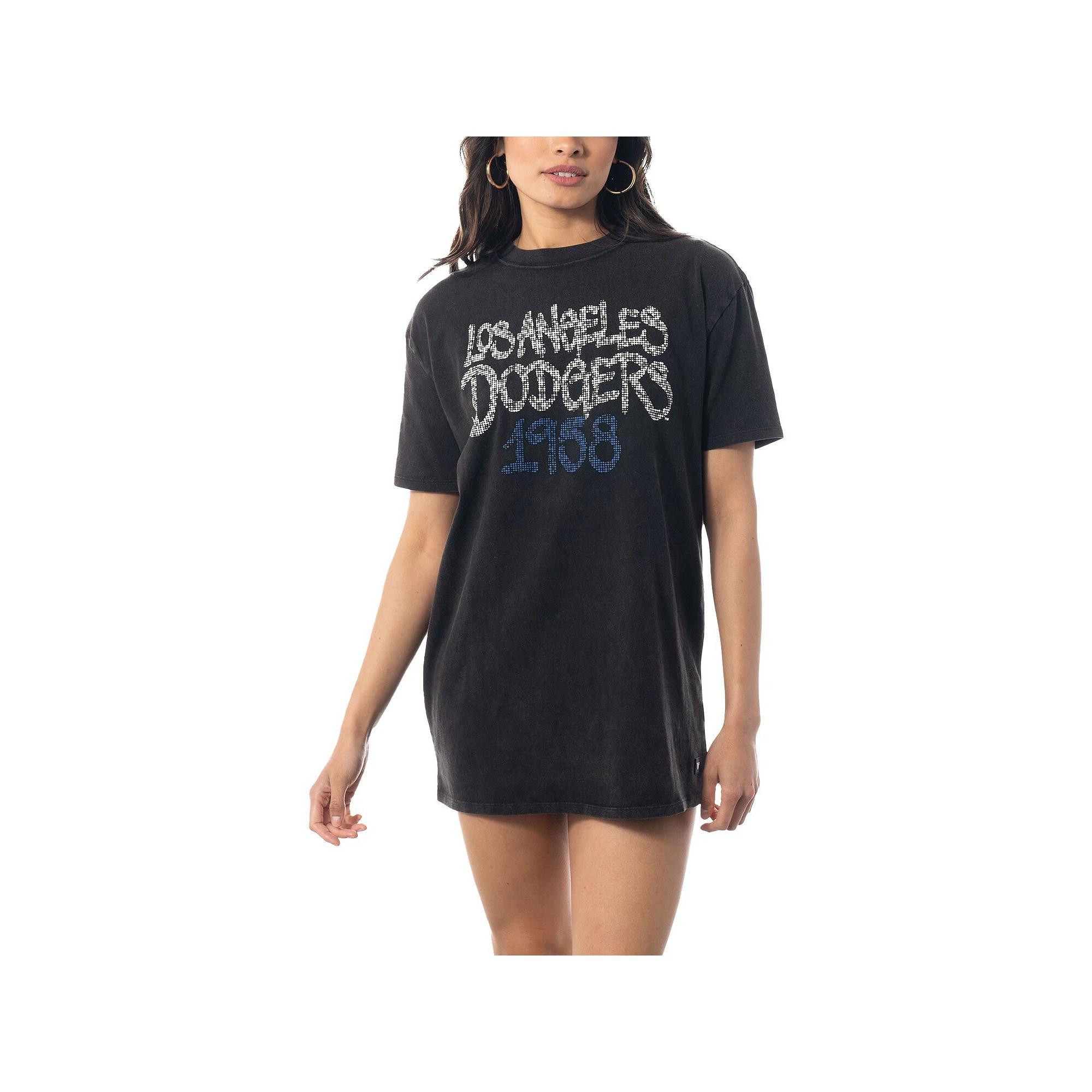 Women's The Wild Collective Black Los Angeles Dodgers T-Shirt Dress,  Product Image