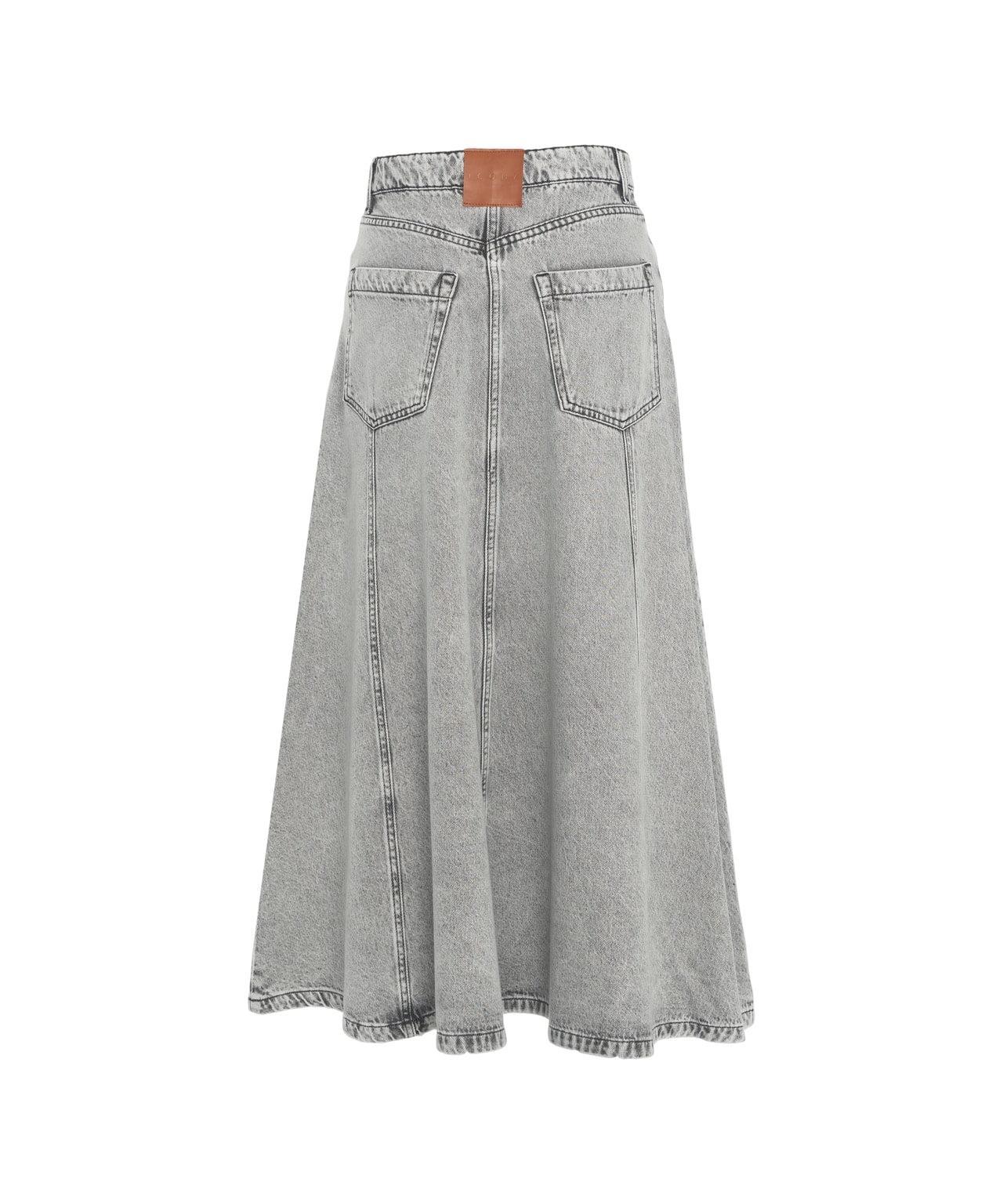Denim midi skirt Product Image