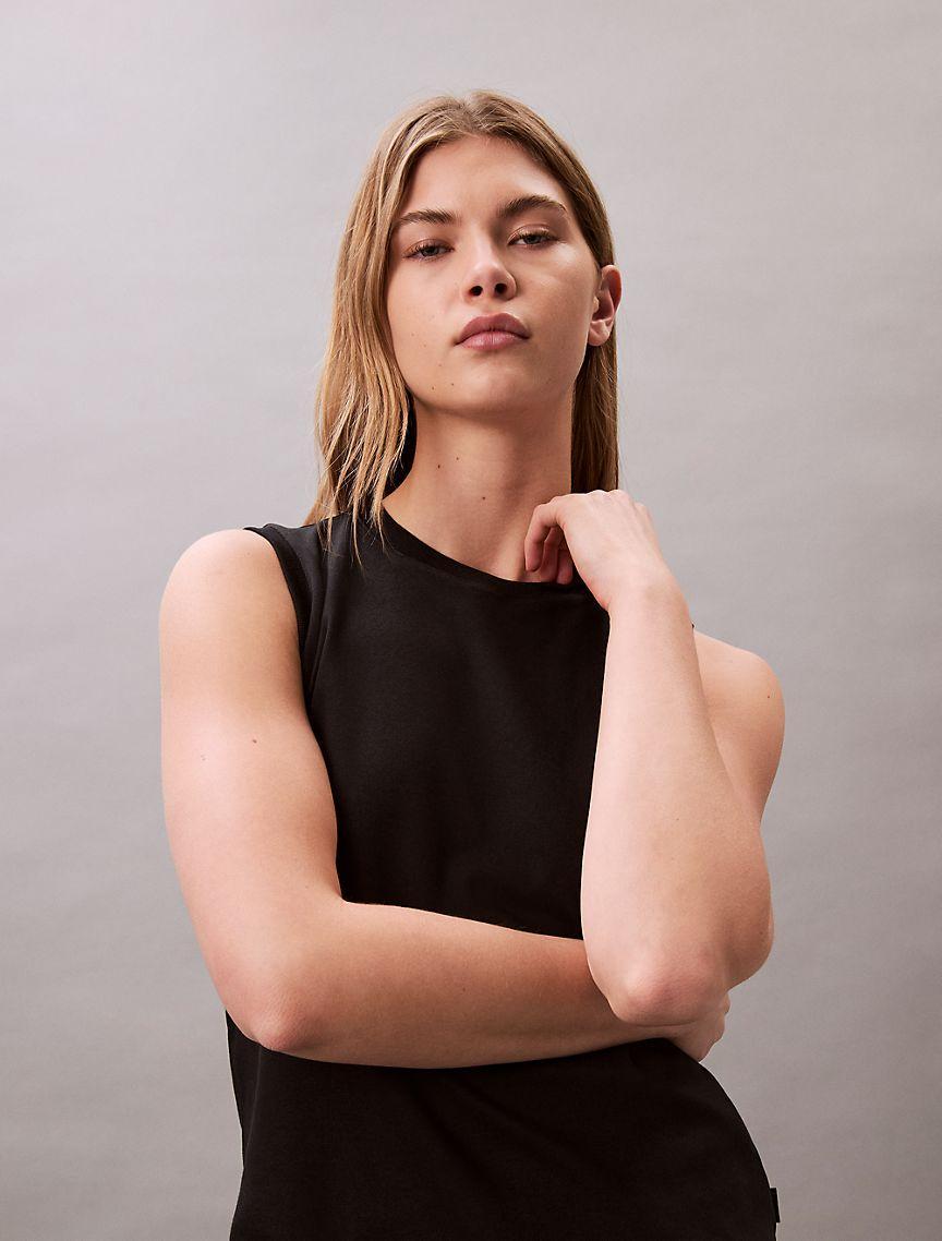 Calvin Klein Womens Liquid Cotton Tank Top Product Image