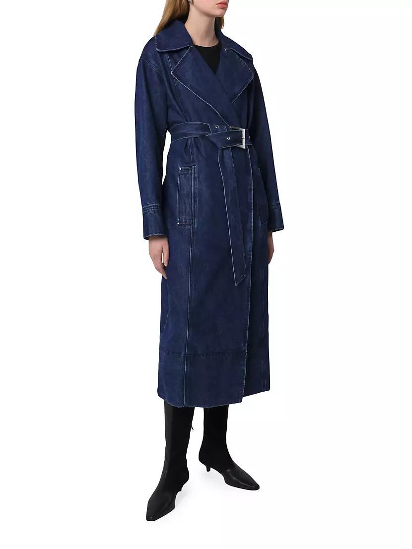 Tate Denim Trench Coat Product Image