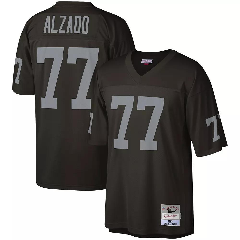 Men's Mitchell & Ness Lyle Alzado Black Las Vegas Raiders 1983 Legacy Replica Jersey, Size: Small, Lvr Black Product Image