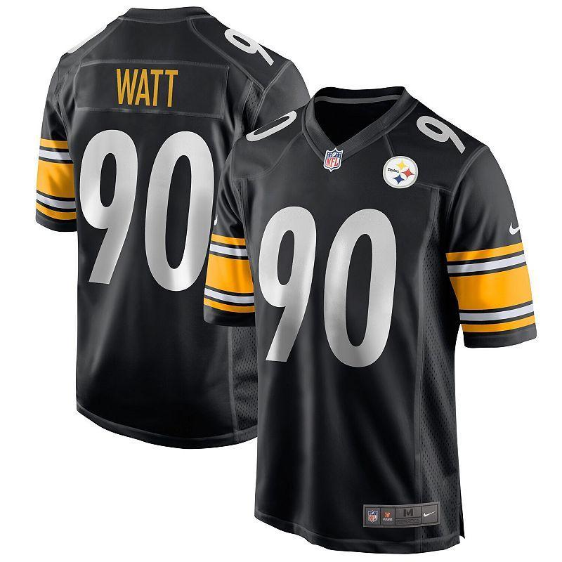 Men's Nike T.J. Watt Black Pittsburgh Steelers Game Jersey, Size: 3XL Product Image