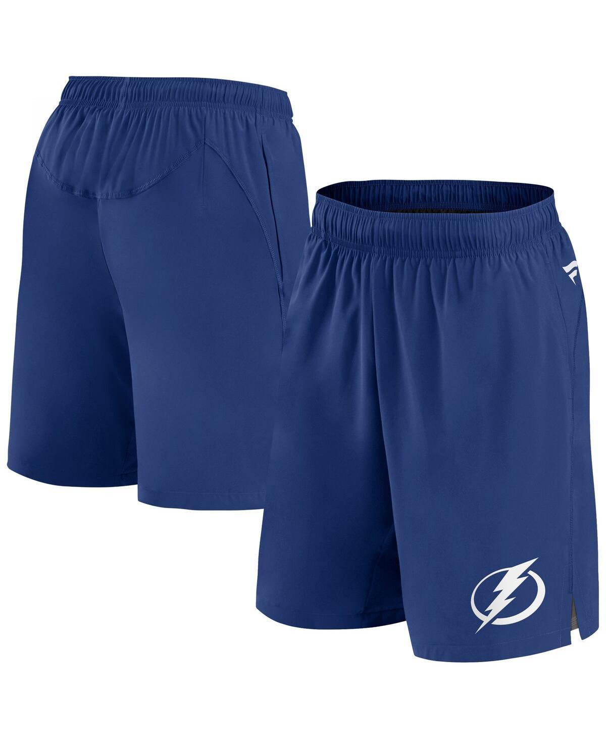 Mens Fanatics Branded Blue Tampa Bay Lightning Authentic Pro Tech Shorts Product Image