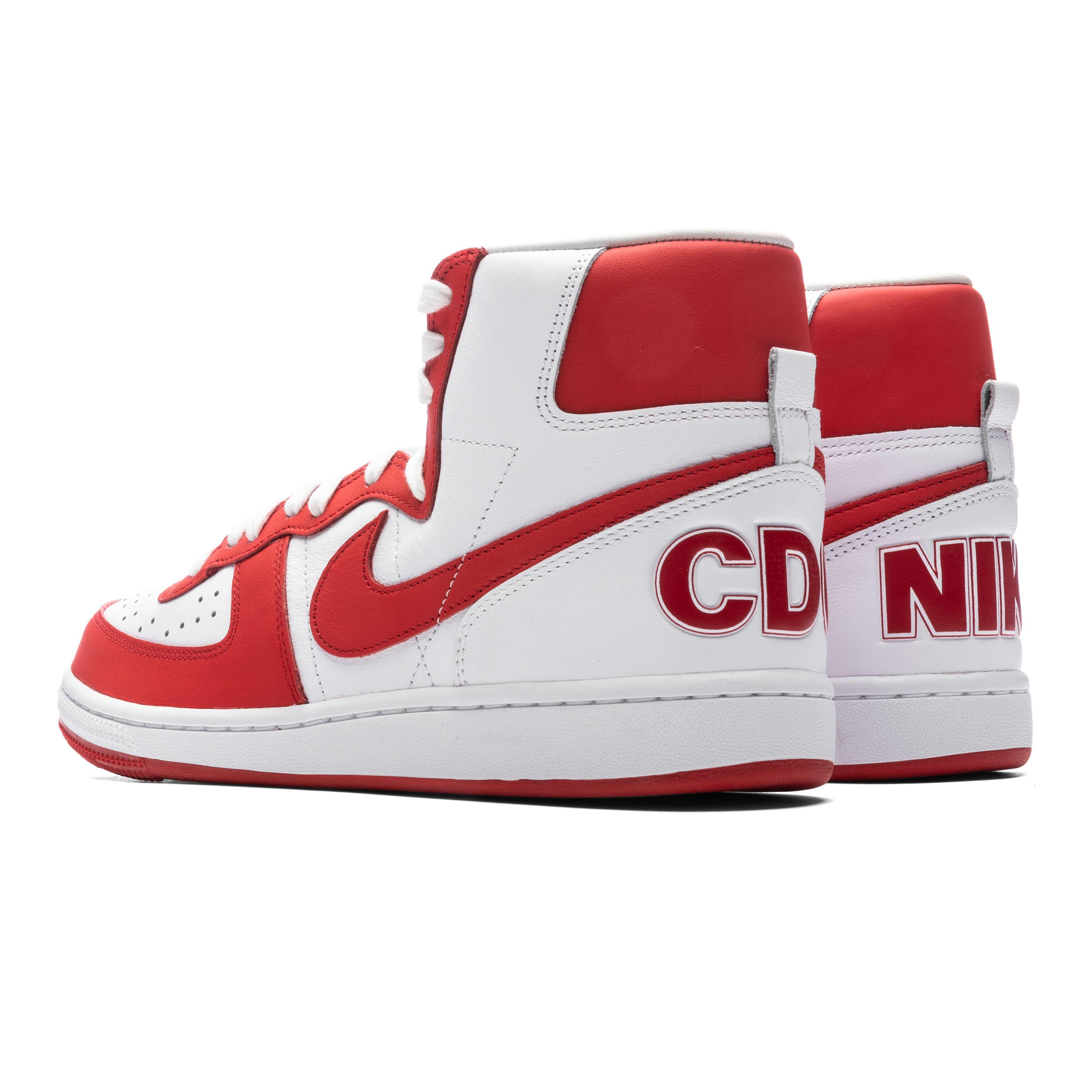 Comme des Garcons Homme Plus x Nike Terminator High SP - White/University Red Male Product Image