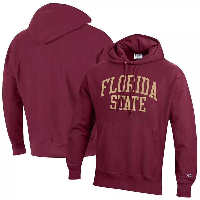 Men's Champion Garnet Florida State Seminoles Team Arch Reverse Weave Pullover Hoodie,  Product Image
