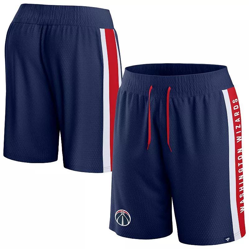 Men's Fanatics Branded Navy Washington Wizards Referee Iconic Mesh Shorts,  Product Image
